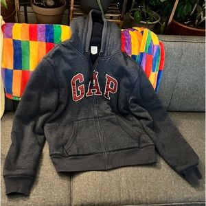 Fleece lined GAP sweatshirt men’s size large - zip up